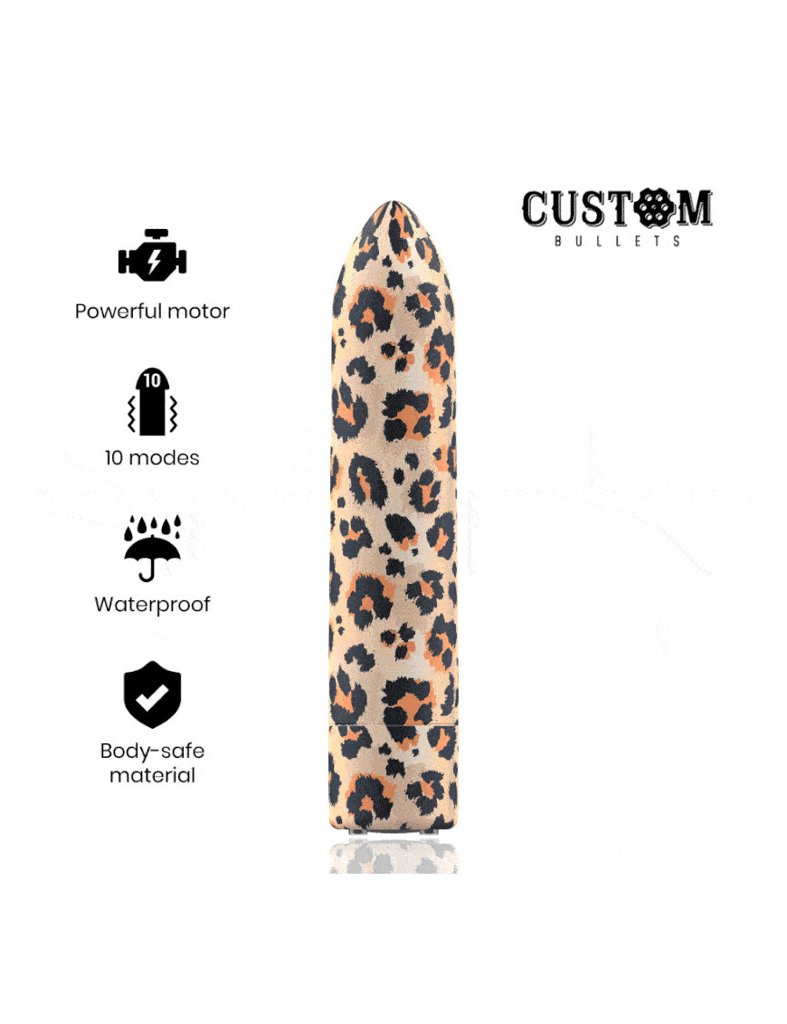 CUSTOM BULLETS BALA RECARGABLE LEOPARD 10 INTENSIDADES