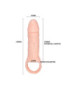 BAILE FUNDA EXTENSORA PENE CON STRAP PARA TESTICULOS 10 CM