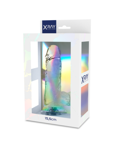 XRAY ARNÉS + DILDO REALISTA TRANSPARENTE 15.5CM X 3.5CM