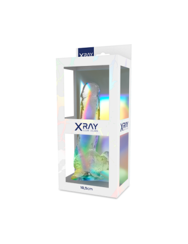 XRAY ARNÉS + DILDO REALISTA TRANSPARENTE 18.5CM X 3.8CM