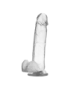 XRAY ARNÉS + DILDO REALISTA TRANSPARENTE 22CM X 4.6CM