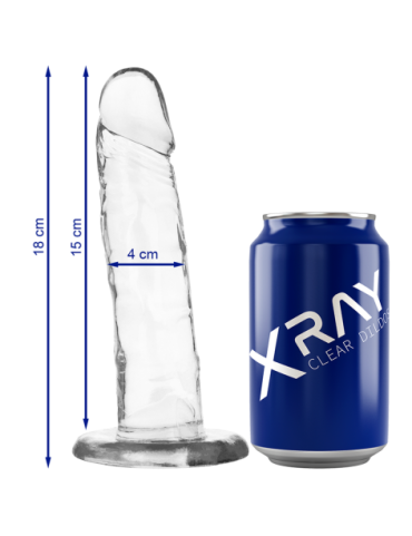 XRAY ARNÉS + DILDO TRANSPARENTE 18CM X 4CM