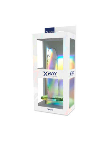 XRAY ARNÉS + DILDO TRANSPARENTE 18CM X 4CM