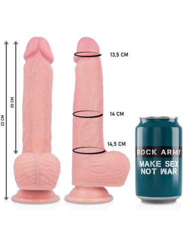 ROCKARMY ARNÉS + LIQUID SILICONE VIBRADOR CONTROL REMOTO PREMIUM APACHE 22CM