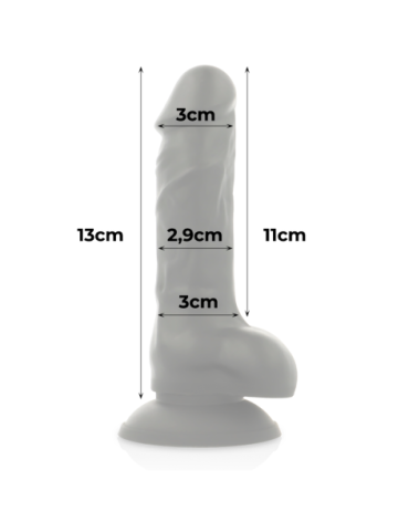 COCK MILLER ARNES + DILDO SILICONA DENSITY COCKSIL ARTICULABLE NEGRO 13 CM