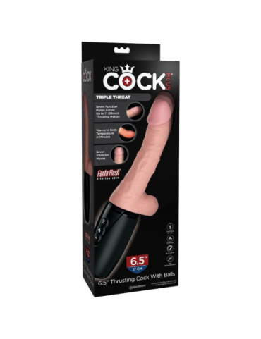 KING COCK PLUS TRIPLE THREAT - NATURAL