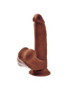 KING COCK PLUS 3D COCK SWINGING BALLS 24.5 CM - MARRON