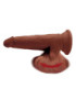 KING COCK PLUS 3D COCK SWINGING BALLS 24.5 CM - MARRON