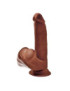 KING COCK PLUS 3D COCK SWINGING BALLS 24.5 CM - MARRON