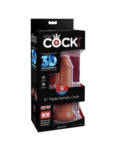 KING COCK PLUS 3D TRIPLE DENSITY COCK 15 CM