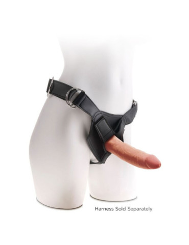 KING COCK PLUS DILDO 3D TRIPLE DENSIDAD 18 CM