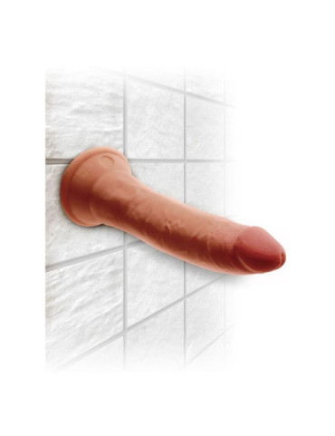 KING COCK PLUS DILDO 3D TRIPLE DENSIDAD 18 CM