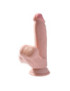 KING COCK PLUS 3D COCK SWINGING BALLS 15.2 CM - NATURAL