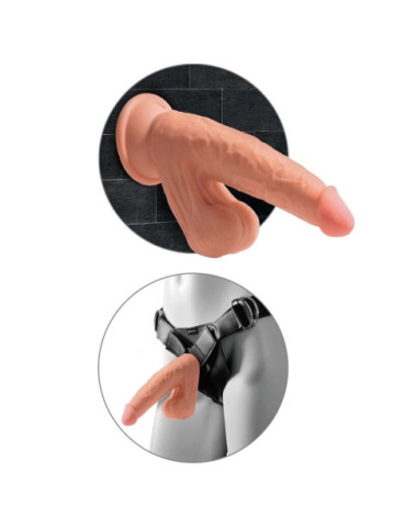 KING COCK PLUS 3D COCK SWINGING BALLS 15.2 CM