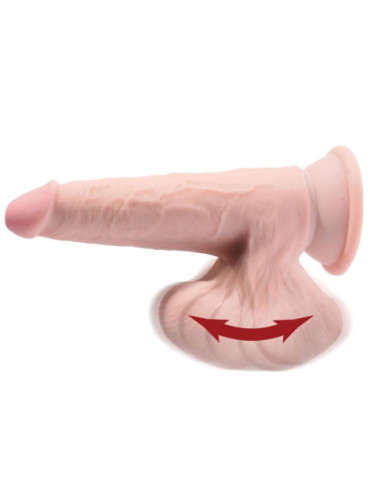 KING COCK PLUS 3D COCK SWINGING BALLS 20.3 CM