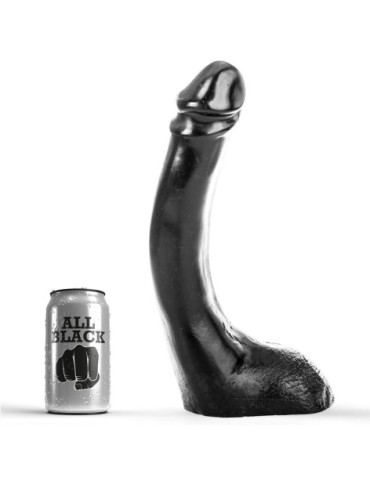 ALL BLACK DILDO NEGRO 29CM...