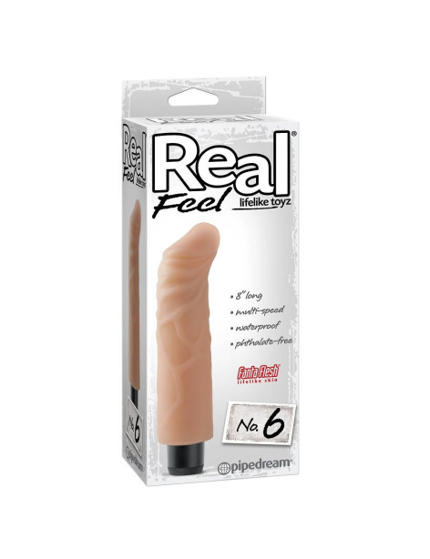 REAL FEEL LIFELIKE TOYZ VIBRADOR NUM 6 NATURAL