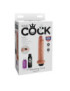 DILDO SQUIRTING 17.8 CM KING COCK NATURAL