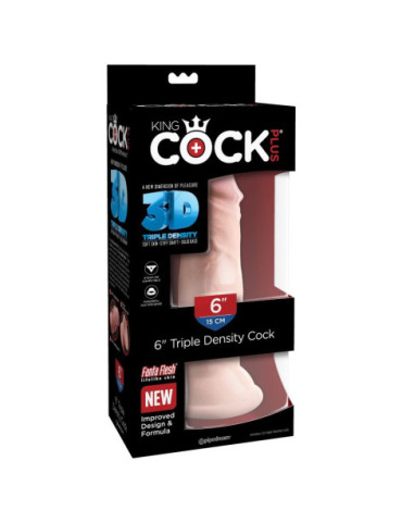 KINGCOCK DILDO TRIPLE DENSIDAD 15 CM