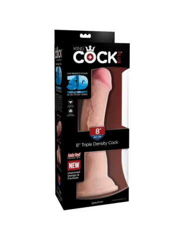 KINGCOCK DILDO TRIPLE DENSIDAD 21.6 CM