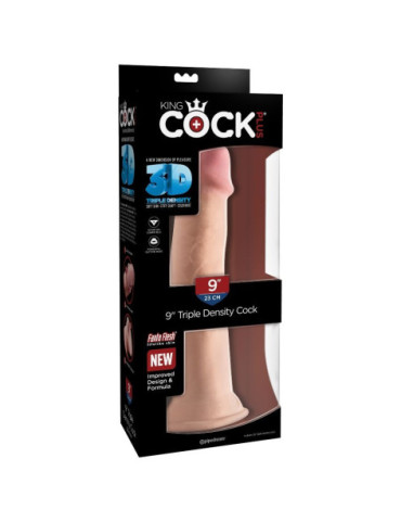 KINGCOCK DILDO TRIPLE DENSIDAD 23 CM