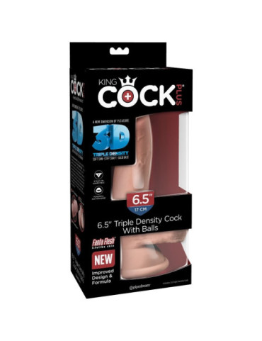 KINGCOCK DILDO TRIPLE DENSIDAD 14 CM