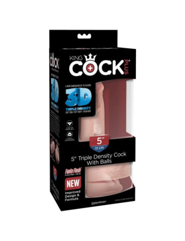 KINGCOCK DILDO TRIPLE DENSIDAD 13 CM