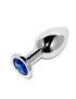 METALHARD ANAL PLUG DIAMOND BLUE SMALL 5.71CM