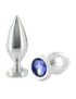 METALHARD ANAL PLUG ALIMINUM COLOR CRISTAL GRANDE 10.16CM