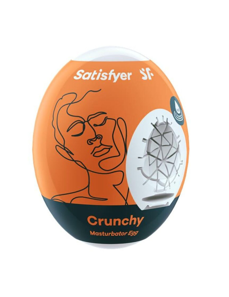 SATISFYER CRUNCHY HUEVO MASTURBADOR