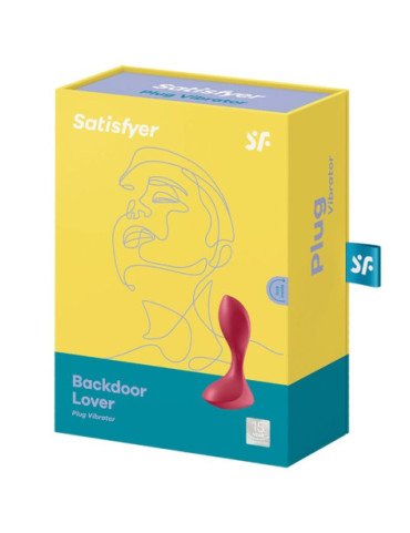 SATISFYER BACKDOOR LOVER PLUG ANAL VIBRADOR - ROJO