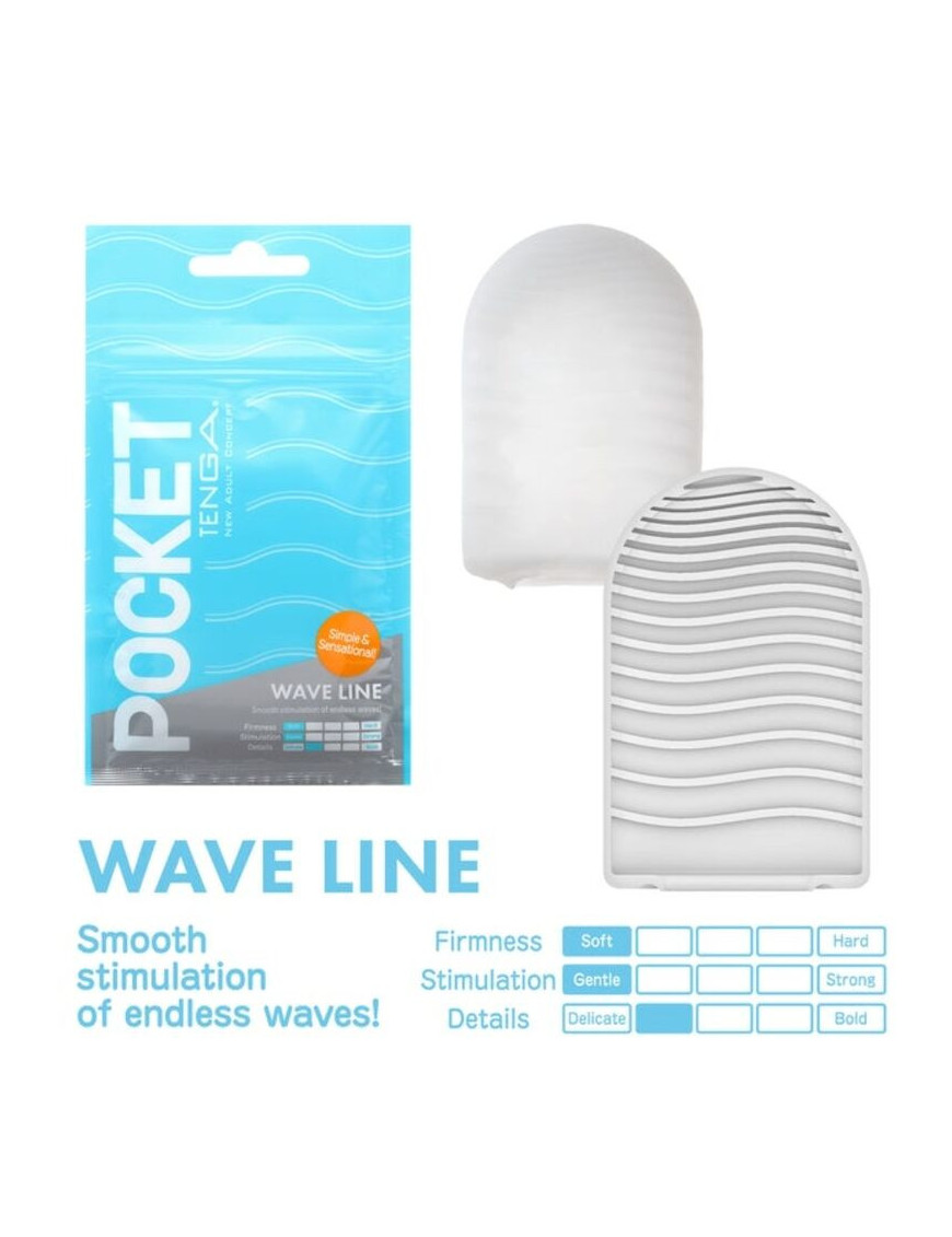 TENGA WAVE LINE MASTURBADOR POCKET