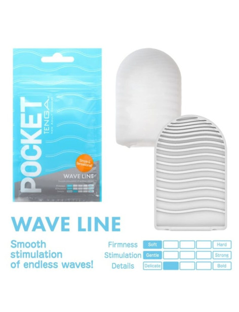 TENGA WAVE LINE MASTURBADOR POCKET