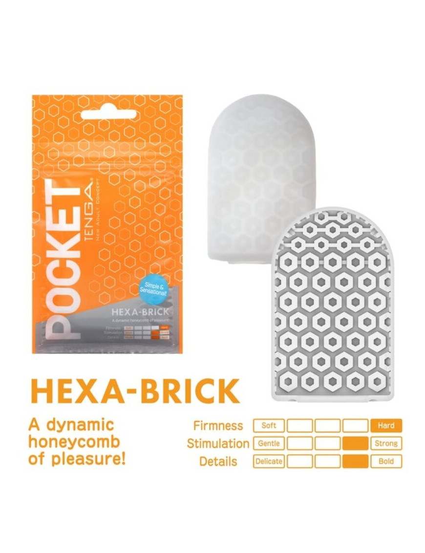 TENGA HEXA BRICK MASTURBADOR POCKET