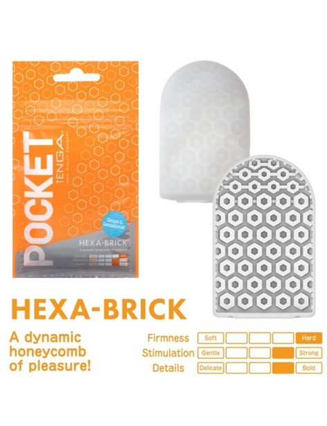 TENGA HEXA BRICK MASTURBADOR POCKET