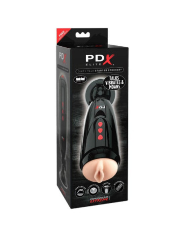 PDX ELITE DIRTY TALK STARTER STROKER MASTURBADOR VAGINA