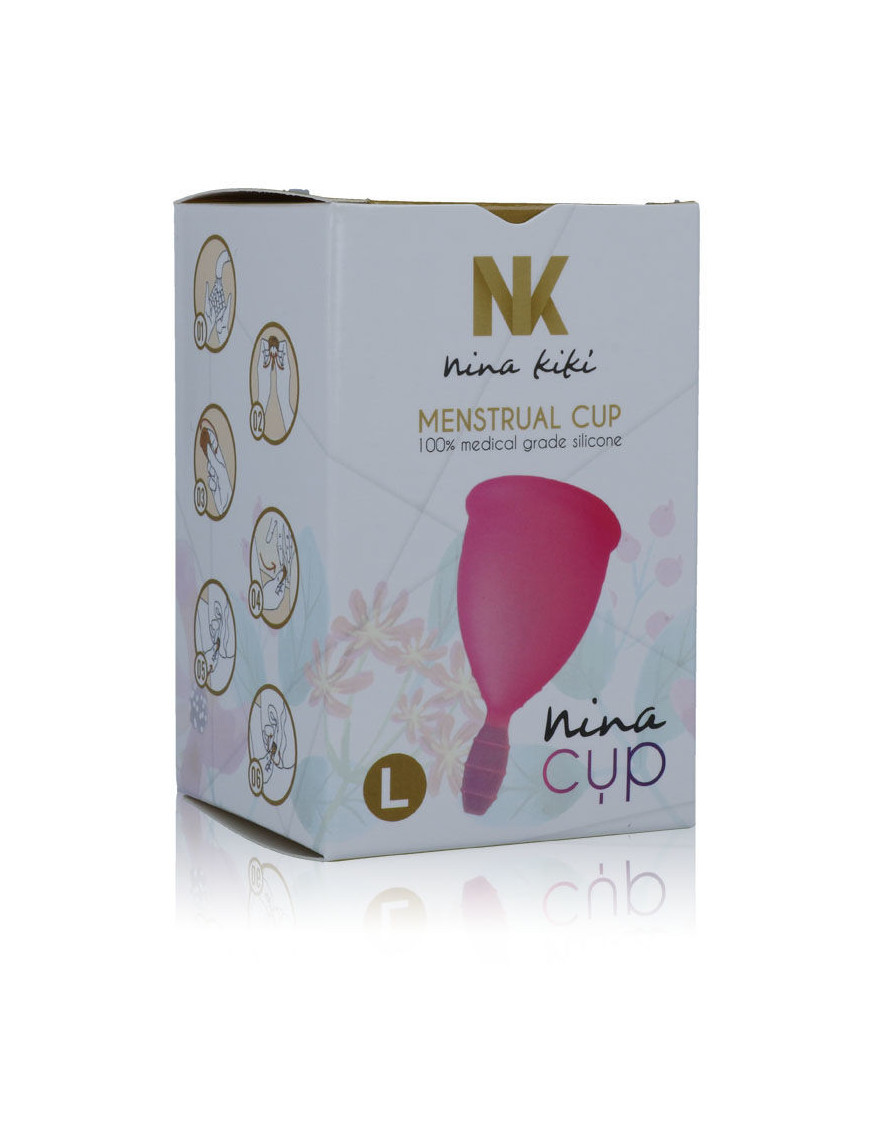 NINA CUP COPA MENSTRUAL TALLA L ROSA