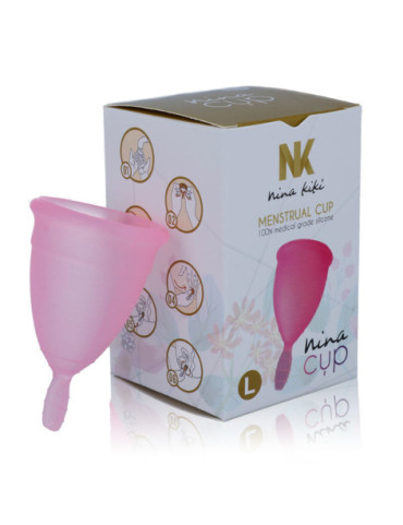 NINA CUP COPA MENSTRUAL TALLA L ROSA