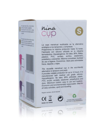 NINA CUP COPA MENSTRUAL TALLA S ROSA