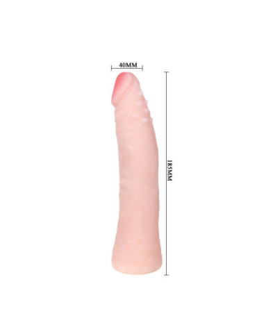 DILDO SILICONA TACTO PIEL REALISTICO 19CM