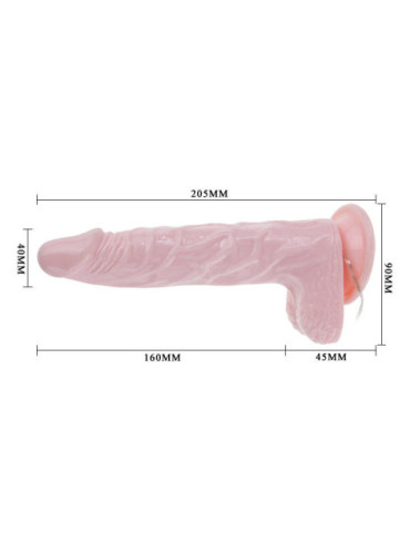 LY-BAILE SUPER ROTATION DILDO REALISTICO 20.5CM