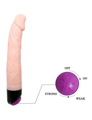 BAILE ADOUR CLUB VIBRADOR REALISTICO 23 CM NATURAL