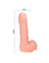 DONG DILDO REALISTICO VIBRACION Y ROTACION 20 CM