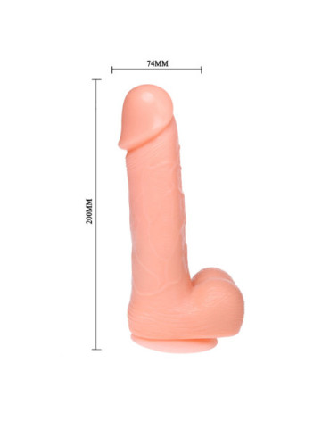 DONG DILDO REALISTICO VIBRACION Y ROTACION 20 CM