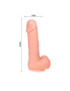 DONG DILDO REALISTICO VIBRACION Y ROTACION 20 CM