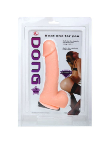 DONG DILDO REALISTICO VIBRACION Y ROTACION 20 CM