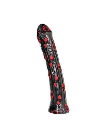 ALL BLACK PLUG DILDO 31CM