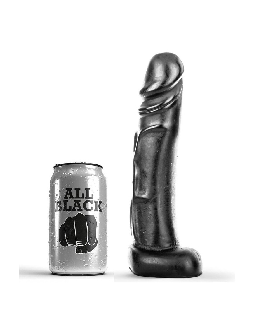 ALL BLACK DILDO 22CM