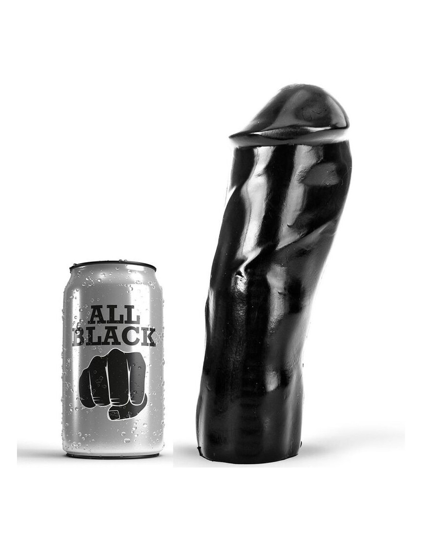 ALL BLACK DILDO REALISTICO 20CM