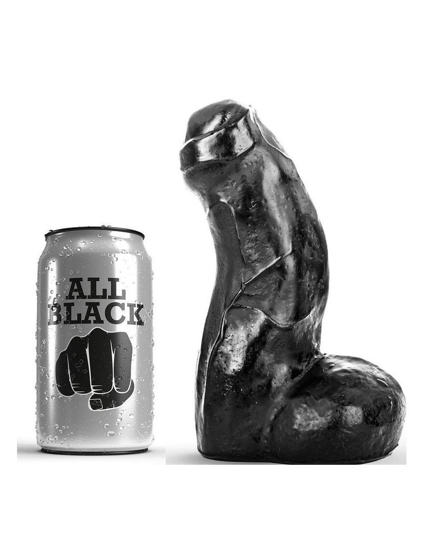 ALL BLACK REALISTIC DONG NEGRO 17CM